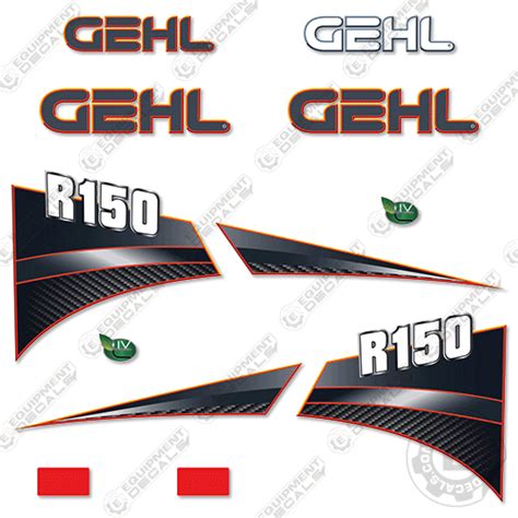 gehl skid steer decal|gehl r150 decal kit.